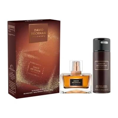 Image of David Beckham Intimately Giftset For Him including Eau de Toilette 75ml and Deodorant Body Spray 150ml