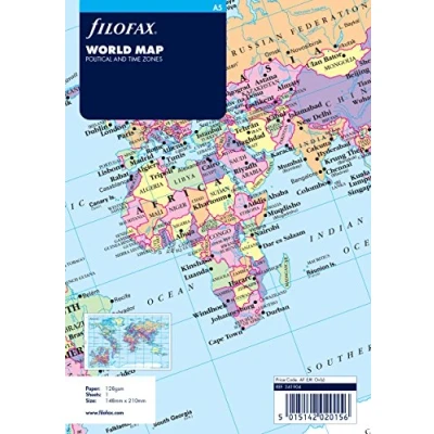 Image of Filofax A5 World Map