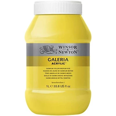 Image of Winsor &amp; Newton Galeria Acrylic, Kadmiumgelb Mittel, 1000ml Acrylfarbe