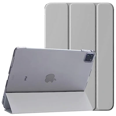 Image of PROTech Smart Case for iPad Pro 11 Inch, 2022/2021/2020 18 Model, Slim Stand Hard Back Shell Cover with Auto Wake/Sleep (Grey)