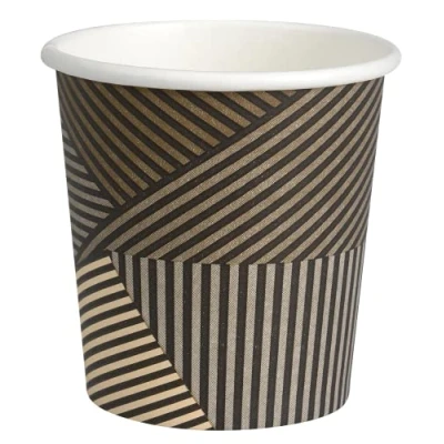 Image of Abena Gastro Lined Paper Cups for Hot Drinks 4 oz Pack of 50 Disposable Recyclable Coffee Biodegradable Eco Friendly
