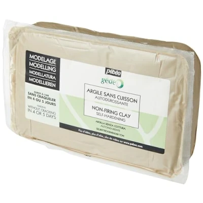 Image of Pebeo Gedeo Air Drying Clay, Natural,White,1.5 Kg