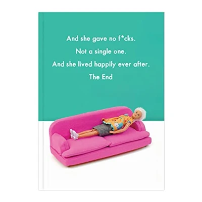 Image of Brainbox Candy Bold &amp; Bright Hilariously Funny A5 Notebook &#039;Gave No F*cks&#039; Perfect Bound Feint Lined Cheeky Gifts For Her Women Friends Wife Girlfriend Sold