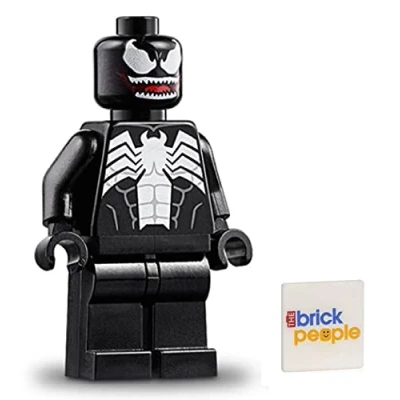 Image of LEGO Superheroes Venom minifig from Spiderman (1.7 inches Tall)