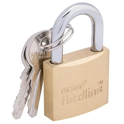 Image of Draper Brass Cylinder Padlock, 30mm