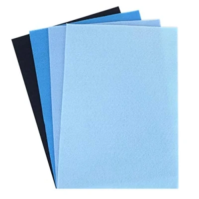 Image of Trimcraft DCFL019 Dovecraft Essentials A4 Premium Coloured Crafting Felt Blue, 8 Pack