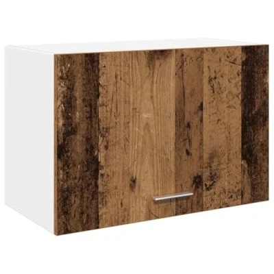 Image of vidaXL Hanging Cabinet Old Wood Engineered Kitchen Wall Mounted Storage Cupboard, 60 x 31 40 cm, Ample Space, Practical Door, Durable