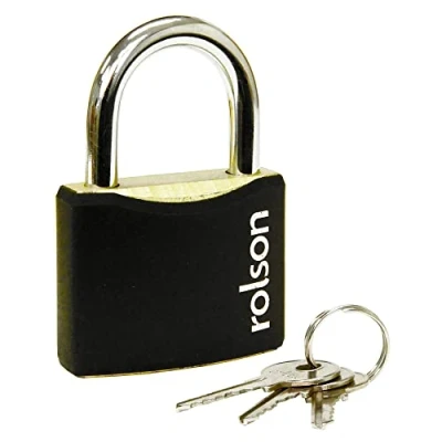 Image of Rolson 66409 60 mm Black Iron Padlock