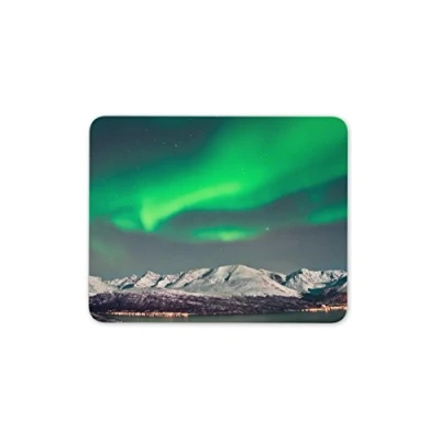 Image of Destination Vinyl ltd Aurora Borealis Mouse Mat Pad Northern Lights PC Computer #8573