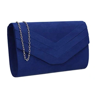 Image of SWANKYSWANS Women&#039;s Samantha Clutch Bag, Royal Blue, One Size