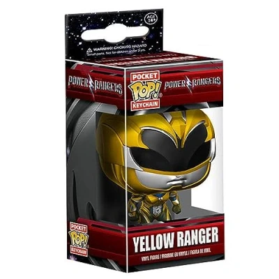 Image of Funko Power Rangers Movie 12350 &quot;Pocket POP! Yellow Ranger Keychain