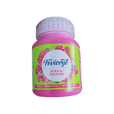 Image of SPL Acrylic &amp; Multi Surface Paint Colour for Art Craft (100 Ml Btl) Pidilite Fevicryl (DEEP PURPLE)