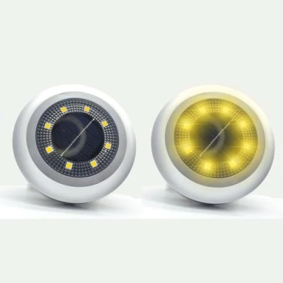 Image of Solar Lights Outdoor Garden,2 Pack Ground Lights,Waterproof Garden for Lawn Pathway Yard Landscape Walkway(Warm White)