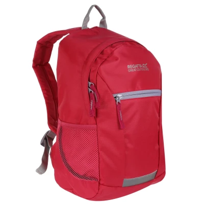 Image of Regatta JAXON III 10L&#039; Hardwearing Padded Straps Mesh Side Pockets Reflective Trim Backpack Rucksacks Duches/Dapple Grey, Single