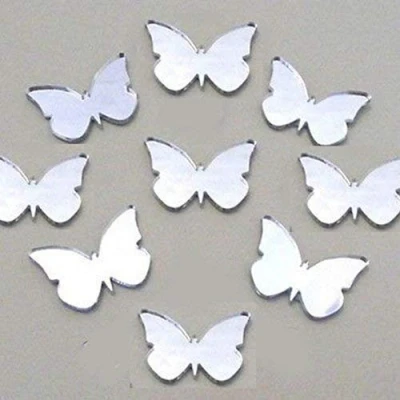 Image of Super Cool Creations Shatterproof BUTTERFLY Mirrors Pack of 20 (4cm x 3cm Each)