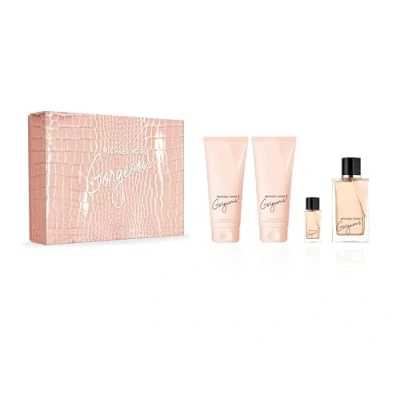Image of Michael Kors Gorgeous Natural Eau De Parfum Spray 4 Pieces Gift Set for Women