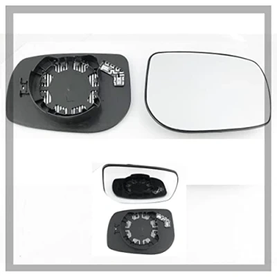 Image of Fits Toyota Auris, For 2000 to 2008 Heated Base Wide Angle Wing Mirror Glass RIGHT HAND (UK Driver Side)