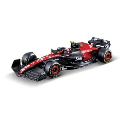 Image of May Cheong B18 38086G Bburago Formula 1 ALFA ROMEO F1 TEAM STAKE C43 2023 WITH HELMET ZHOU 1:43 Scale Die Cast Collectible Race Car, Multiple