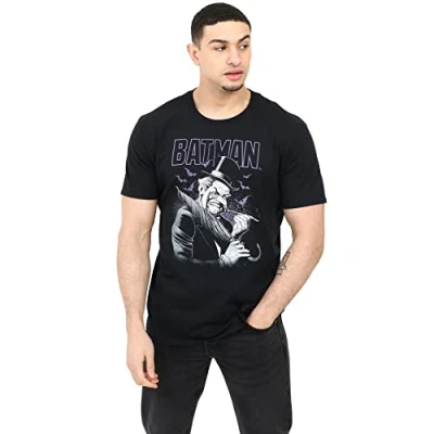 Image of DC Comics Men&#039;s Penguin Grimace T Shirt, Black, Medium