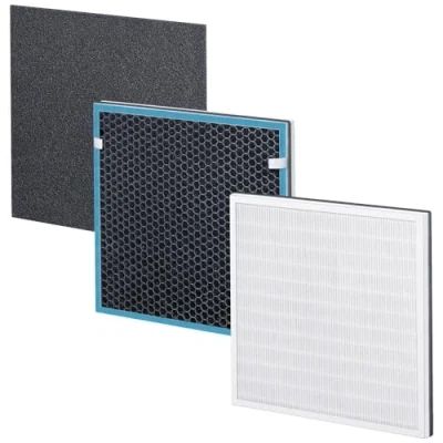 Image of Beurer LR200/210 Filter Replacement Set, 3 Layer System: HEPA H13, Activated Carbon filter, Pre Give Your Air Purifier a New Lease of Life, Captures 99.95% Harmful Particles