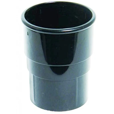 Image of FLOPLAST 68mm Round Gutter Pipe Socket Black