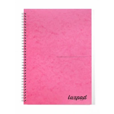 Image of Luxpad 120 Page A4 FSC Wirebound Notebook with Durable Pressboard Covers [Single, Assorted Color]