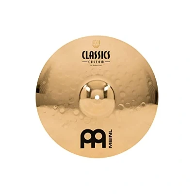 Image of Meinl Cymbals Classics Custom Brilliant Crash Medium Cymbal 14 inch (Video) for Drum Set (35,56cm) B12 Bronze, Finish, Made in Germany (CC14MC B)