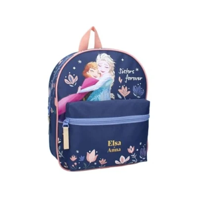 Image of mybagstory Frozen Girl&#039;s Backpack Blue Child School Kindergarten Daycare Girls Bag Size 30 cm Adjustable Straps Gift Idea, Blue, Enfant