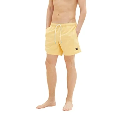 Image of TOM TAILOR Men&#039;s Swim Shorts 1035050, 16719 Corn Yellow, XS