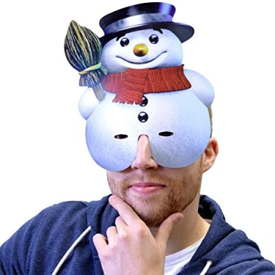 Image of Christmas Snowman Character Mask