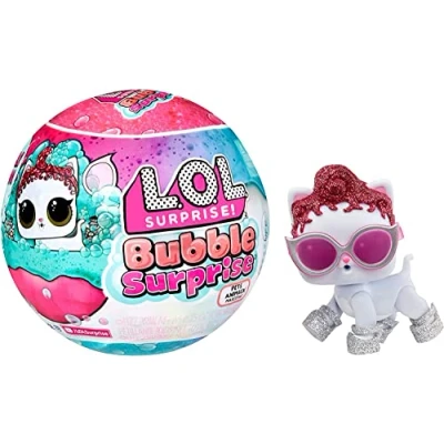 Image of L.O.L. Surprise! Bubble Surprise Pets RANDOM ASSORTMENT Collectable Doll, Pet, Surprises, Accessories, Unboxing &amp; Foam Reaction in Warm Water Great for Kids Ages 4+