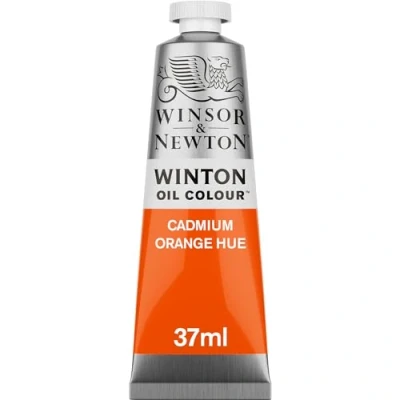 Image of Winsor &amp; Newton Winton Oil Colour Tube, 37 ml Cadmium Orange Hue,1414090
