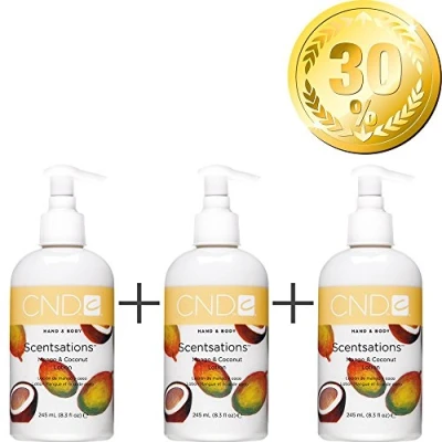 Image of CND Scent sations Mango &amp; Coconut 245 ml Pack of 3 30% Discount Hand and Body Lotion