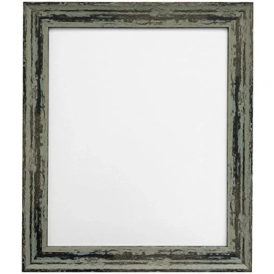 Image of FRAMES BY POST Distressed Industrial Green Picture Photo Frame 10&quot;x10&quot;