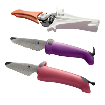 Image of Kuhn Rikon 3 Pc Kinderkitchen Set for Children. Child Safe Knives Utensil Set. Childrens Knives. Safety Kids Cooking Year Kitchen Accessories Guarantee