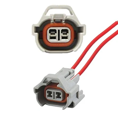 Image of Car Plug Fuel Injector Petrol NIPPON DENSO (FEMALE) with Cable 90980 11153, 9098011153, 0280 157 012, 0280157012, 6189 0060, 61890060, 06A900 73722. .