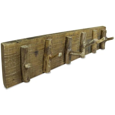 Image of vidaXL Coat Rack Mixed Recycled Wood 60x15 cm