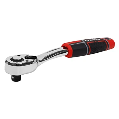 Image of Sealey Premier Ratchet Wrench 1/2&quot;Sq Drive Offset Pear Head with Flip Reverse