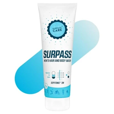 Image of SURPASS After Sport Body Wash &amp; Hair, Shower Gel, Gel For Men, Hydrating Bodywash Magnesium Boosted, Intensive Hydration Men 250ml