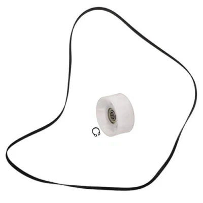 Image of SPARES2GO Drive Belt + Tension Wheel for Siemens Tumble Dryer (1992 H7 Poly Vee Type)