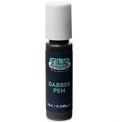 Image of The Leather Clinic &amp; Vinyl Dabber Pen 10ml Touch Up Scratch and Scuff Repair for Sofas, Car Seats, Shoes, Bags Restore Small Areas (Dark Grey)