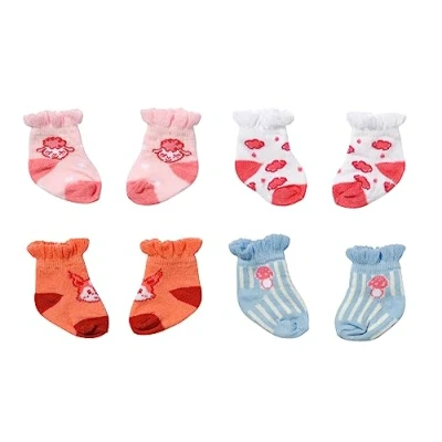 Image of Baby Annabell Socks 709627 for Dolls up to 43cm Includes 2 Pairs of From the Assortment Doll Not Included Suitable Kids 3+ Years