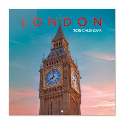 Image of Grupo Erik Wall Calendar 2025 London 12&quot; x Square 2025, Planner Family Travel