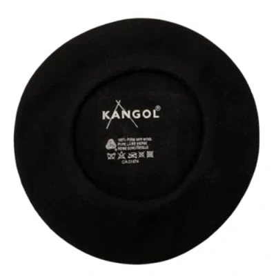 Image of Kangol 100% Pure New Wool Beret Made in UK United Kingdom Vintage Rare Black