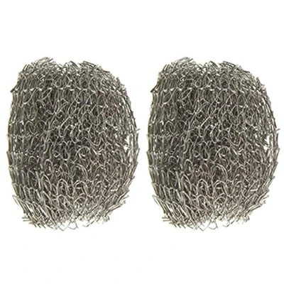 Image of Pack of 2 Stainless Steel Kettle Descaler Reusable Durable Remove Build Up Limescale Prevent Furring Wire