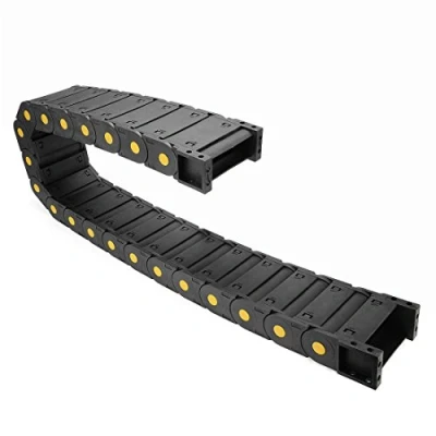 Image of sourcing map R55 25mm x 77mm Plastic Closed can Open Cable Drag Chain Wire Carrier 1M Long