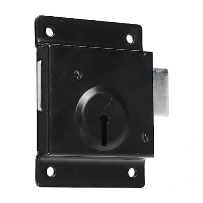 Image of Timco Press Lock with Extra Long Keys Epoxy Black (Size 3&quot; 1 Each)