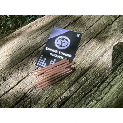 Image of 10 x 2.0mm Shrink Tubing Brown. Carp Rig For Making. Fishing Terminal Tackle