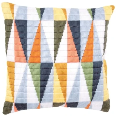 Image of Vervaco 1 Piece Long Stitch Cushion Triangles