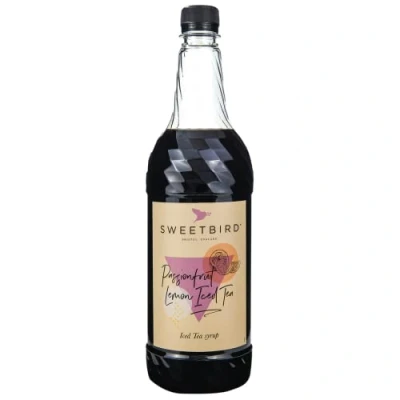 Image of Sweetbird Passionfruit Lemon Iced Tea Syrup 1litre (Plastic)
